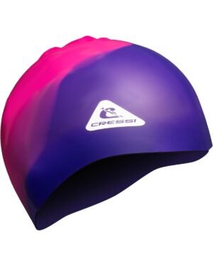 Gorro de Natación Cressi Swift Purpura/Rosado | Silicona Hipoalergénica para Niños